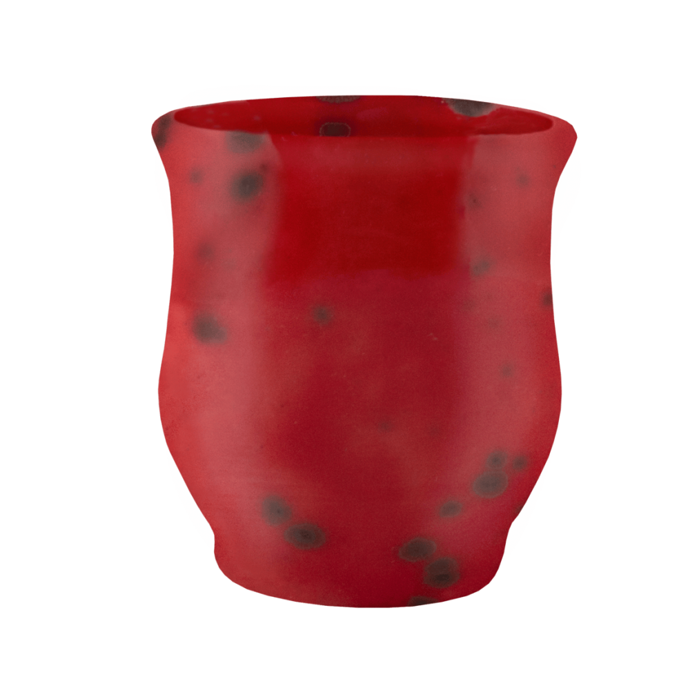 Cup for Schnapps Red Ceramics