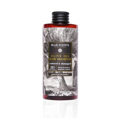 BLUE SCENTS Olive Oil Hair Shampoo Colored & Damaged 300ml