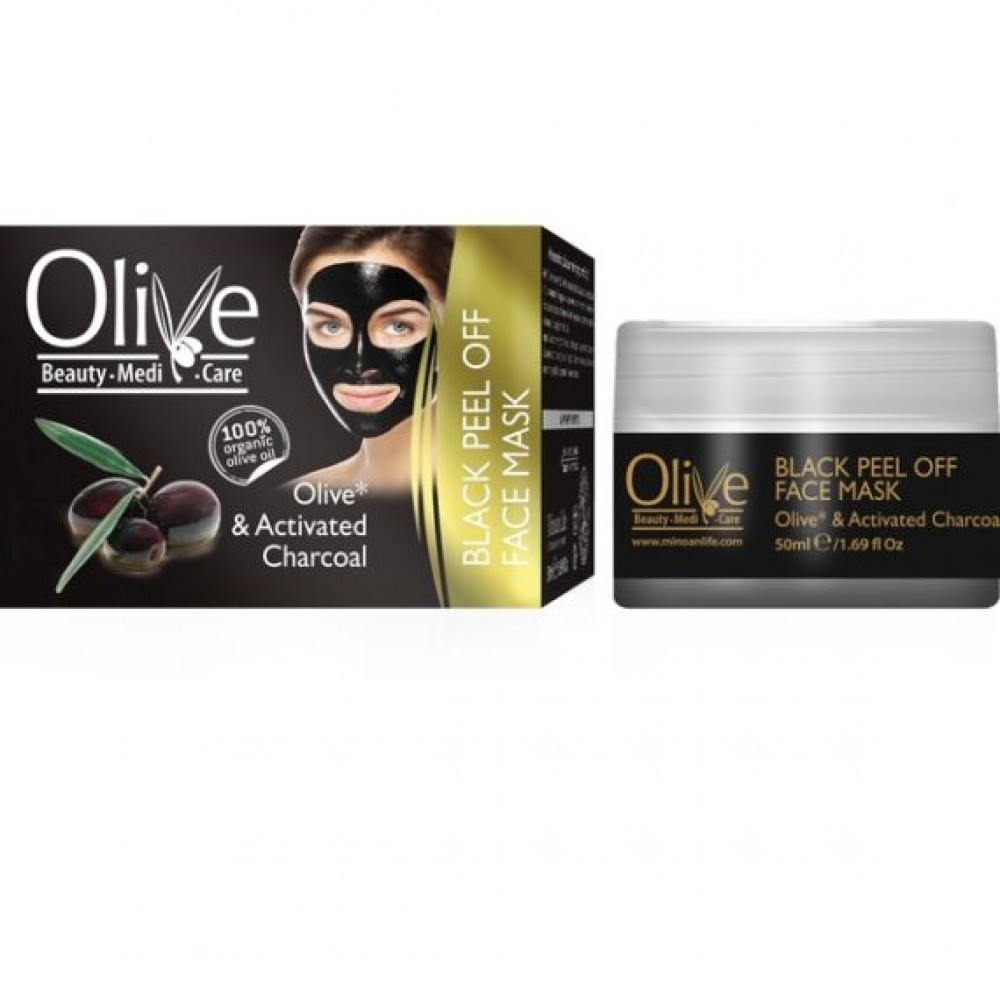 Black Peel Off Face Mask – Olive & Activated Charcoal Natural Cosmetics