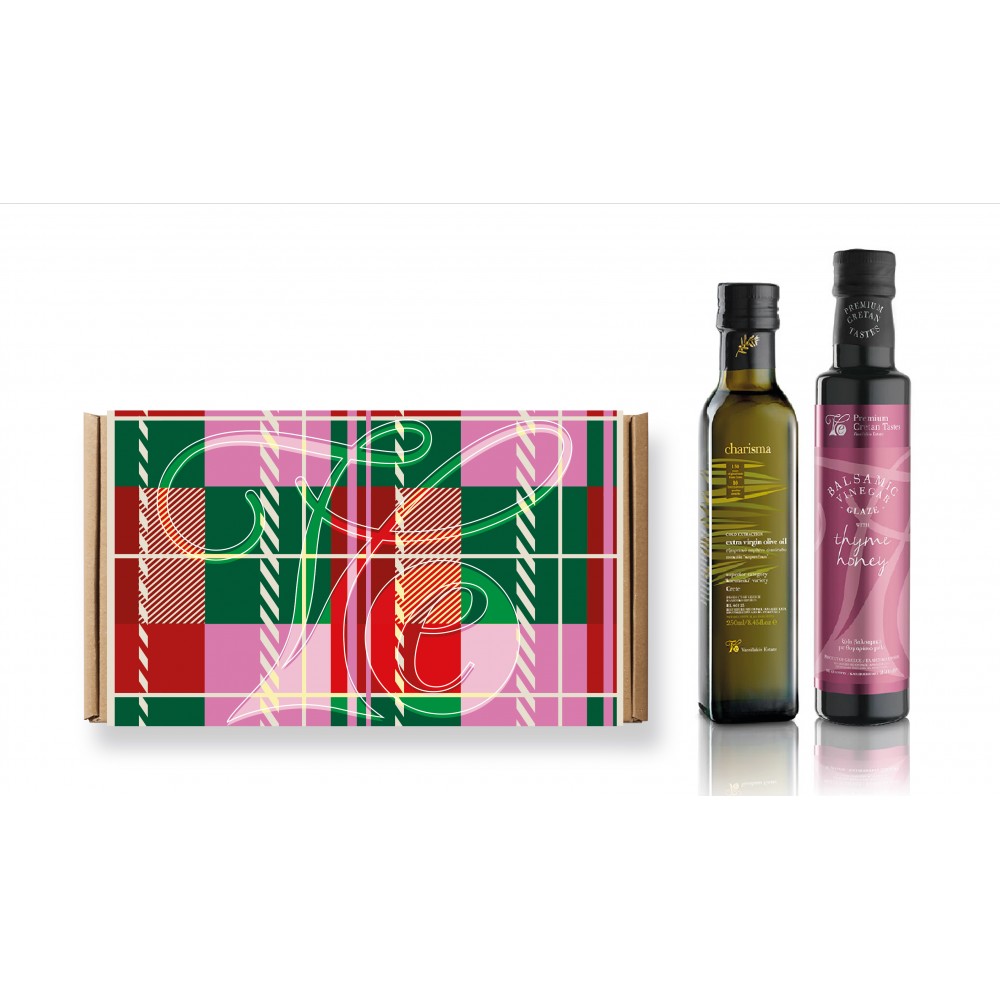 Charisma Extra Virgin Olive Oil & balsamic vinegar set Vassilakis Estate Brands