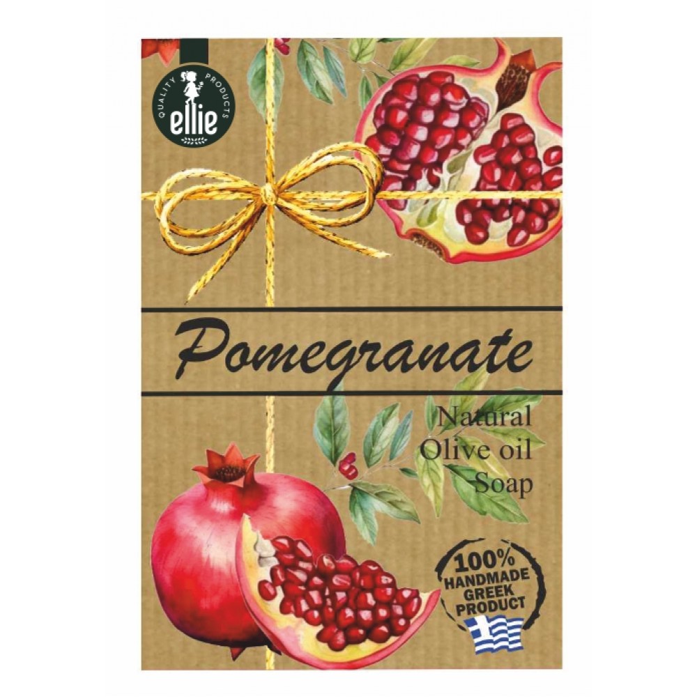 Natural olive oil soap Pomegranate 100g