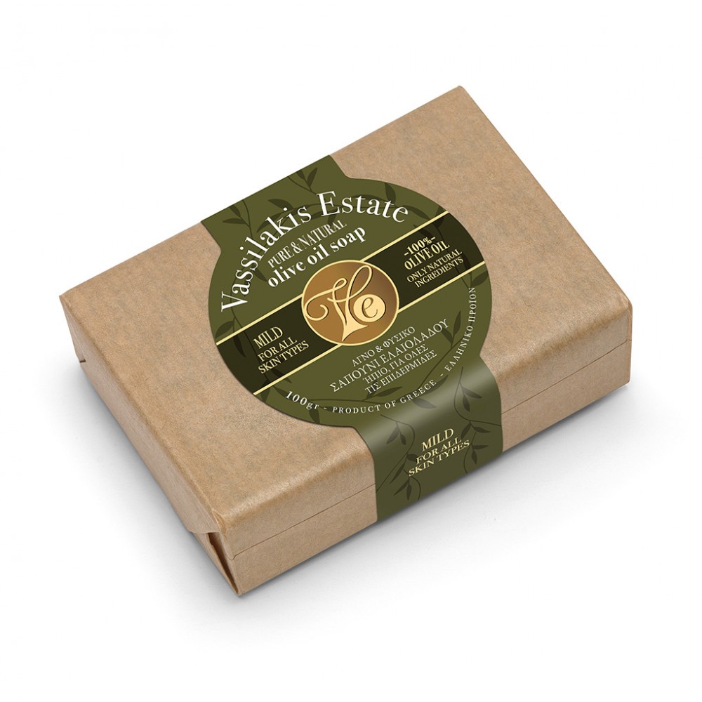 Natural olive oil soap Vassilakis Estate 100g