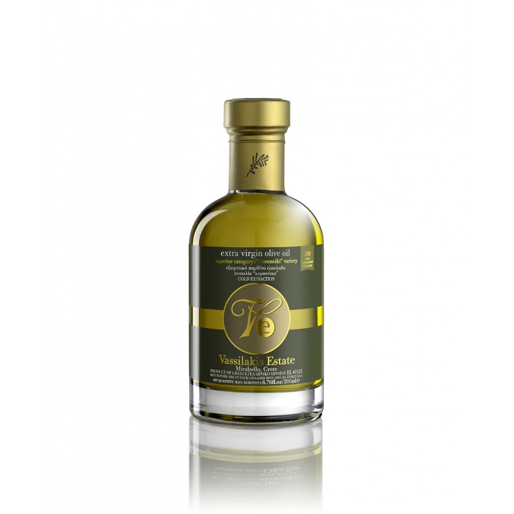Vassilakis Estate 200ml glass bottle - Premium Extra Virgin Olive Oil