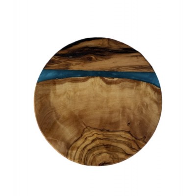 Round wooden coaster 
